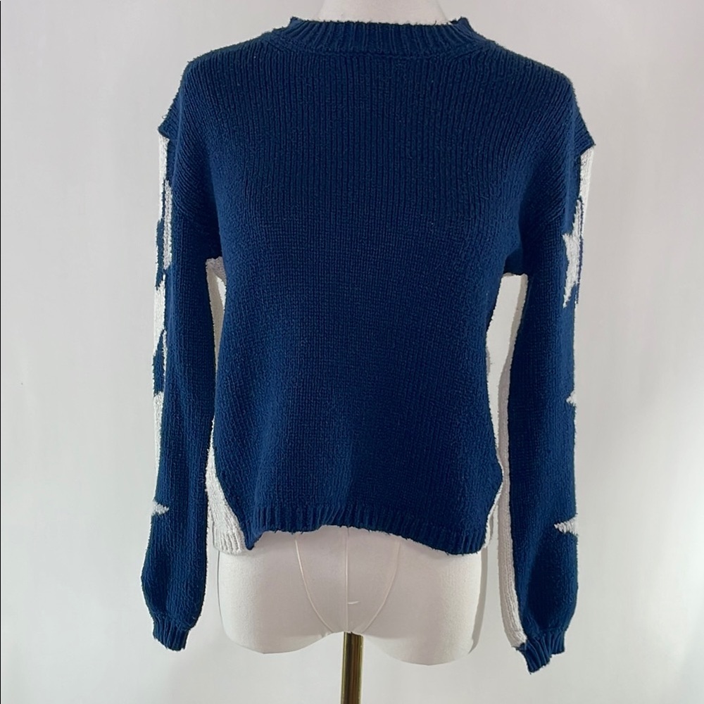Splendid Blue Star Sweater, XS - Picture 8 of 14